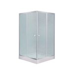 Душевая кабина Lidz Wawel SC80x80.SAT.LOW.FR, стекло Frost 4 мм + поддон Mazur