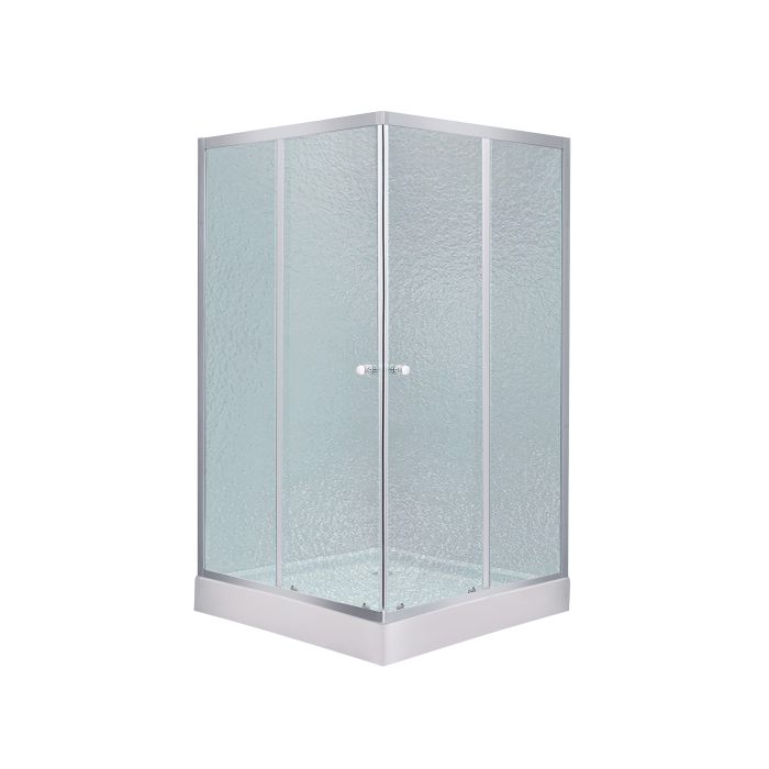 Душевая кабина Lidz Wawel SC80x80.SAT.LOW.FR, стекло Frost 4 мм + поддон Mazur
