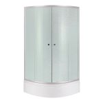 Душевая кабина Lidz Latwa SC90x90.SAT.MID.FR, стекло Frost 4 мм + поддон с панелью Kupala
