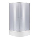 Душевая кабина Lidz Latwa SC90x90.SAT.MID.GR, стекло тонированное 4 мм + поддон с панелью Kupala