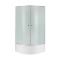 Душова кабіна Lidz Latwa SC80x80.SAT.HIGH.FR, скло Frost 4 мм + піддон з панеллю Kupala
