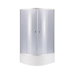 Душевая кабина Lidz Latwa SC80x80.SAT.HIGH.GR, стекло тонированное 4 мм + поддон с панелью Kupala