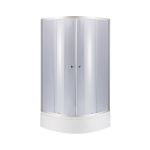 Душевая кабина Lidz Latwa SC80x80.SAT.MID.GR, стекло тонированное 4 мм + поддон с панелью Kupala