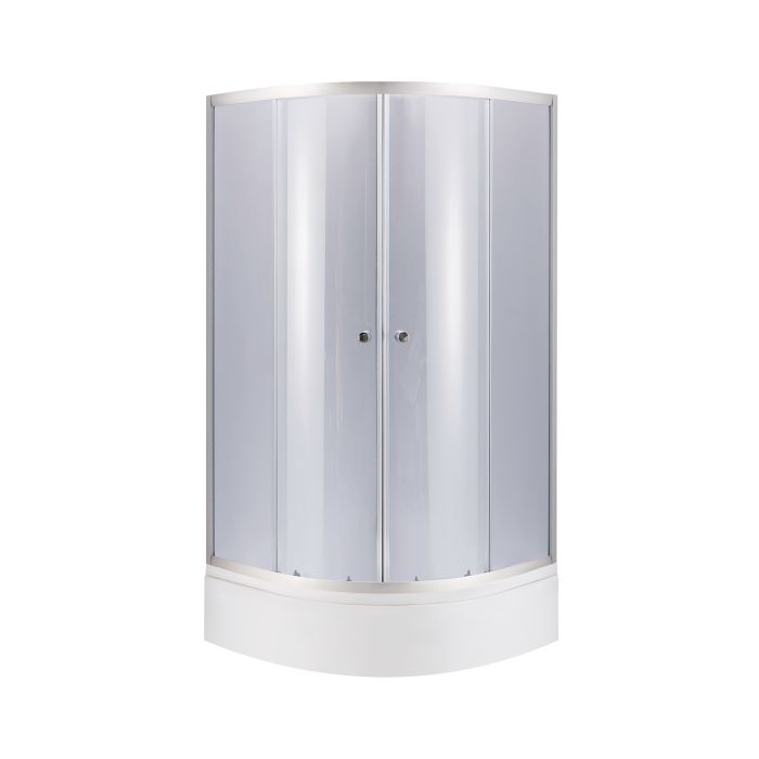 Душевая кабина Lidz Latwa SC80x80.SAT.MID.GR, стекло тонированное 4 мм + поддон с панелью Kupala