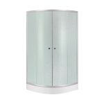 Душевая кабина Lidz Latwa SC80x80.SAT.LOW.FR, стекло Frost 4 мм + поддон Kupala