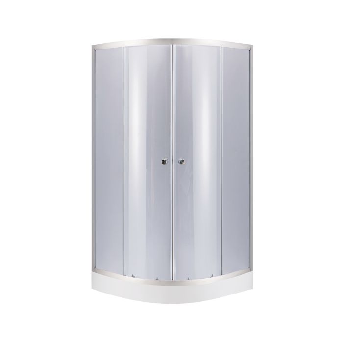 Душова кабіна Lidz Latwa SC80x80.SAT.LOW.GR, скло тоноване 4 мм + піддон Kupala