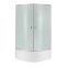 Душевая кабина Lidz Latwa SC90x90.SAT.HIGH.FR, стекло Frost 4 мм + поддон с панелью Kupala