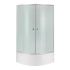 Душова кабіна Lidz Latwa SC90x90.SAT.HIGH.FR, скло Frost 4 мм + піддон з панеллю Kupala