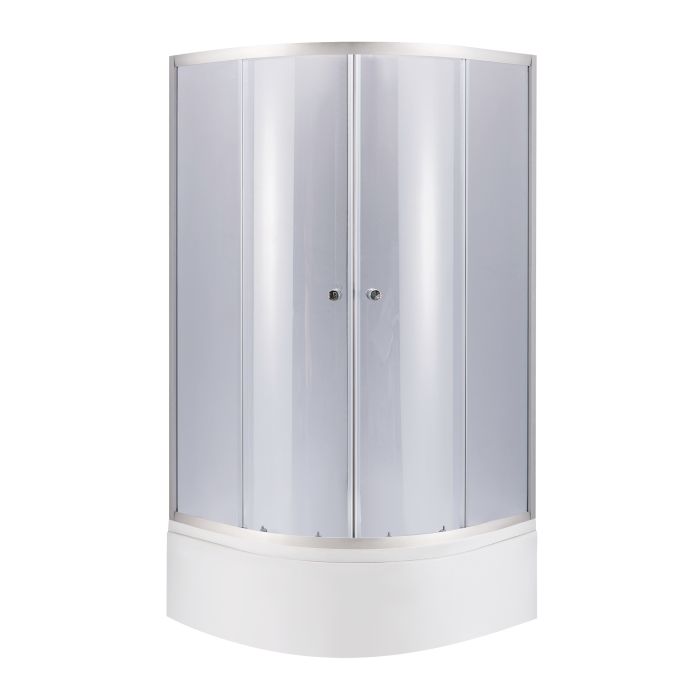 Душевая кабина Lidz Latwa SC90x90.SAT.HIGH.GR, стекло тонированное 4 мм + поддон с панелью Kupala