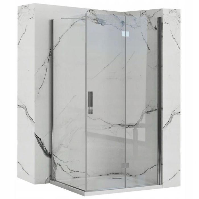 Душевая кабина Rea Molier 80x90 R/L хром
