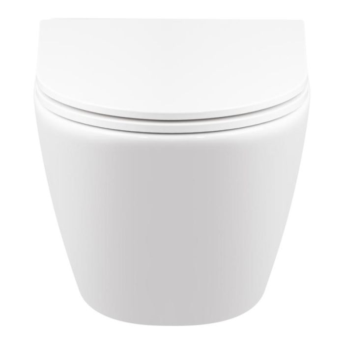 Унитаз подвесной Qtap Robin Mew безобедочный с сиденьем Soft-close QT1333046EUQW