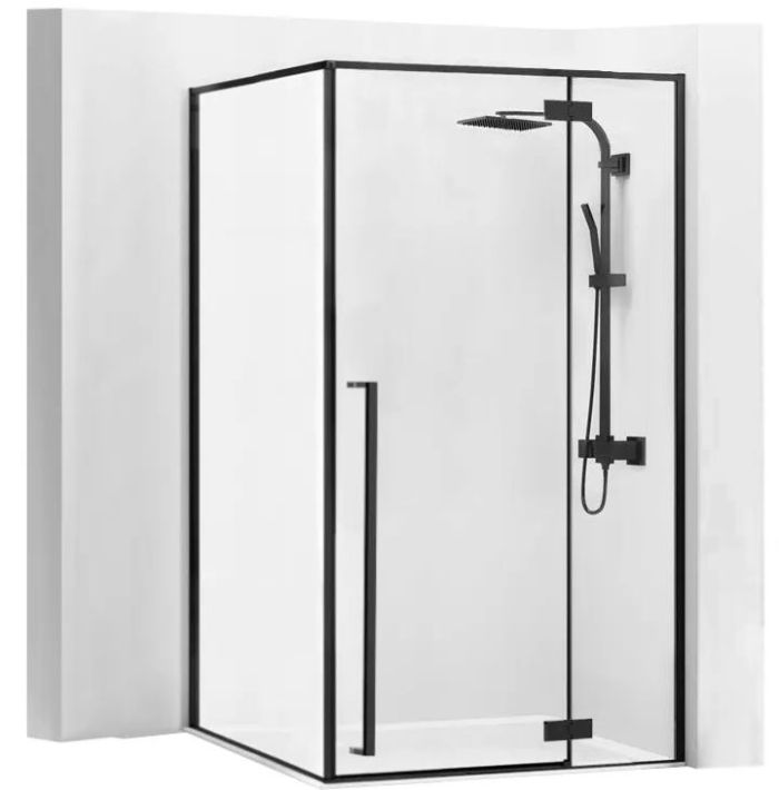 Душевая кабина Rea Fargo 80x100 R/L черный матовый