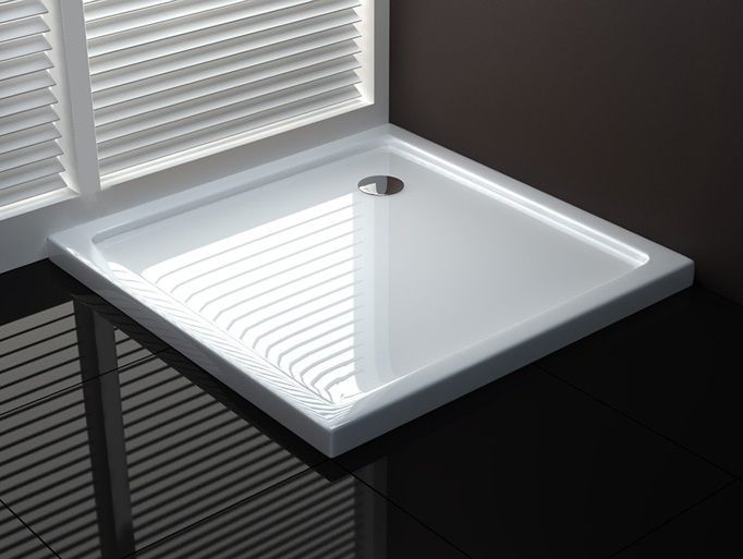 Душевой поддон Rea Ego Slim 80x80x5 белый