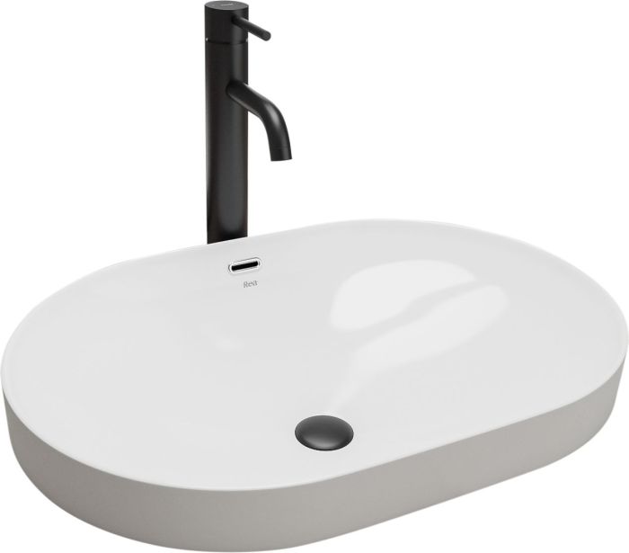 Раковина врезная Rea Arleta 615х420х170 белый