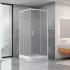 Душевая кабина Dusel А-513, 80х80х190, дверь раздвижная, матовое стекло