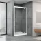 Душові двері Dusel FА-516 розпашні, скло прозоре, 100х190
