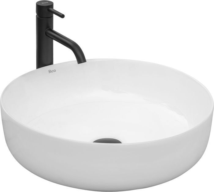 Раковина накладная Rea Elma 450х450х140 белый