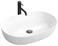 Раковина накладна Rea Cleo 605х410х140 білий