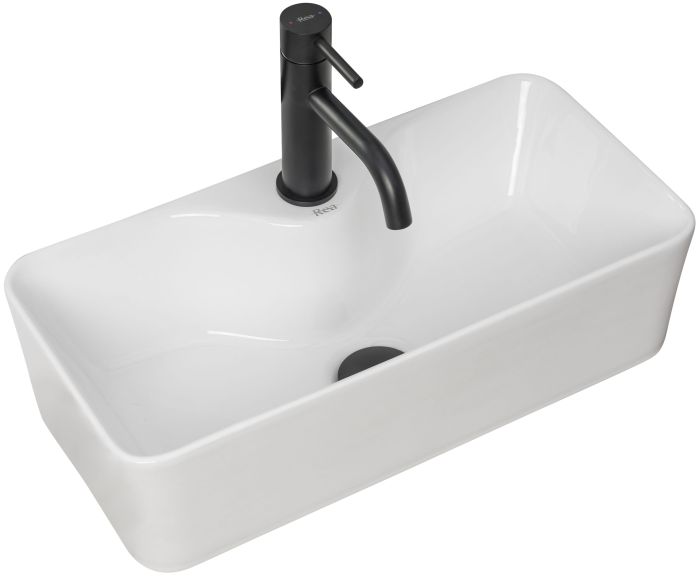 Раковина накладна Rea Mery 505х250х140 білий