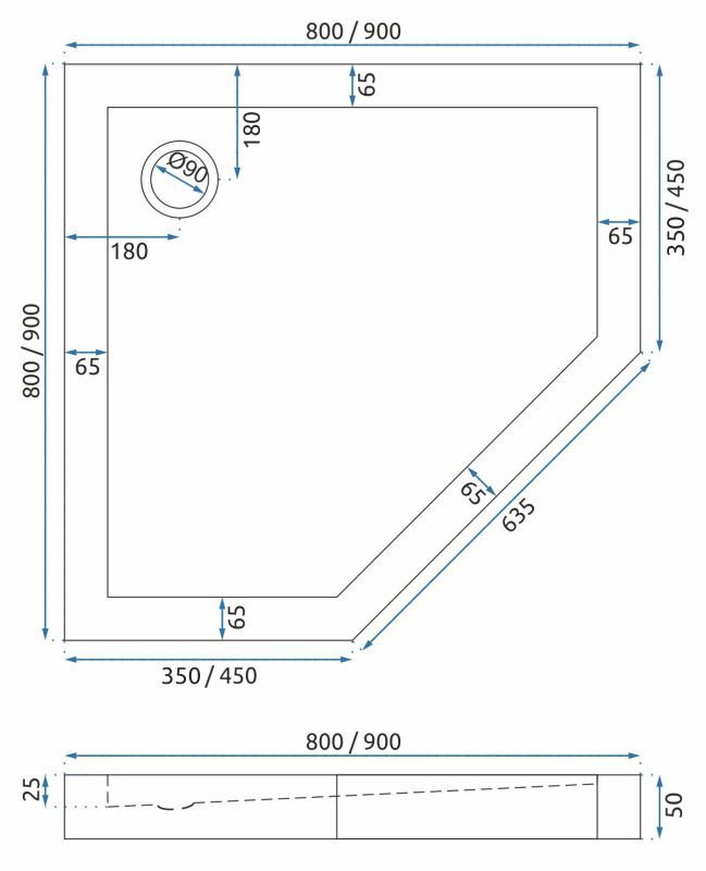 Душевая кабина Rea Hex 80x80 R/L черный + Душевой поддон 80x80