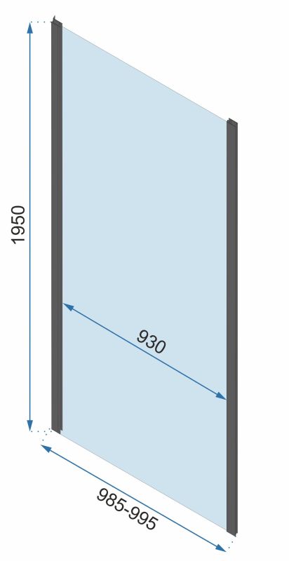 Душевая кабина Rea Rapid Fold 80x100 R/L черный