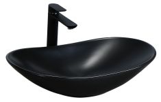 Раковина накладна Rea Royal 615х370х145 чорний