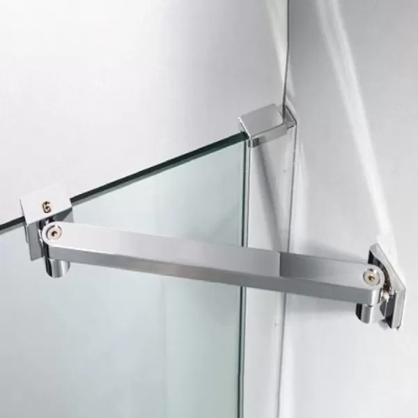 Душова кабіна Dusel А-715, 100х100х190, п'ятикутна, прозоре скло