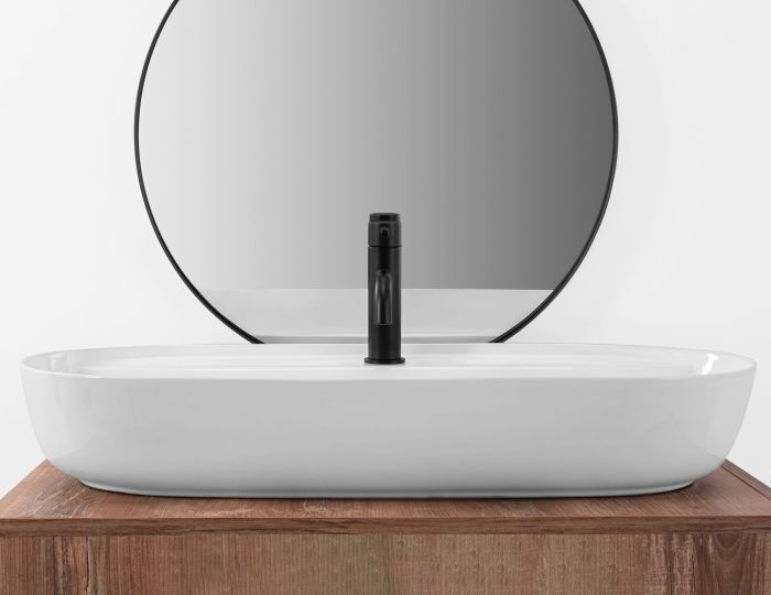 Раковина накладная Rea Aura 810х410х140 белый