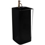 Раковина напольная Rea Mia 405х405х840 черный