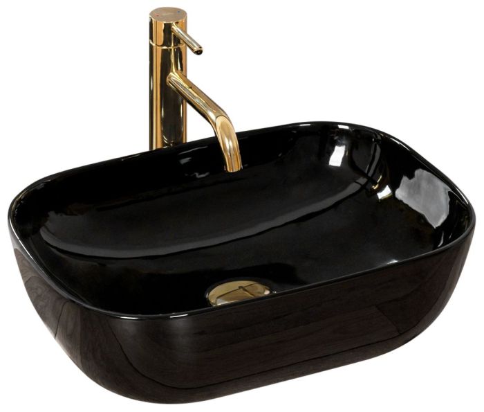 Раковина накладная Rea Belinda 465х335х135 черный
