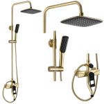 Душова система Rea Soul золото чорний матовий