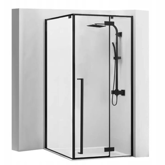Душевая кабина Rea Fargo 90x90 R/L черный матовый