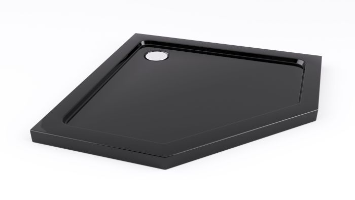 Душевая кабина Rea Diamond 90x90 R/L черный + Душевой поддон Rea 90x90
