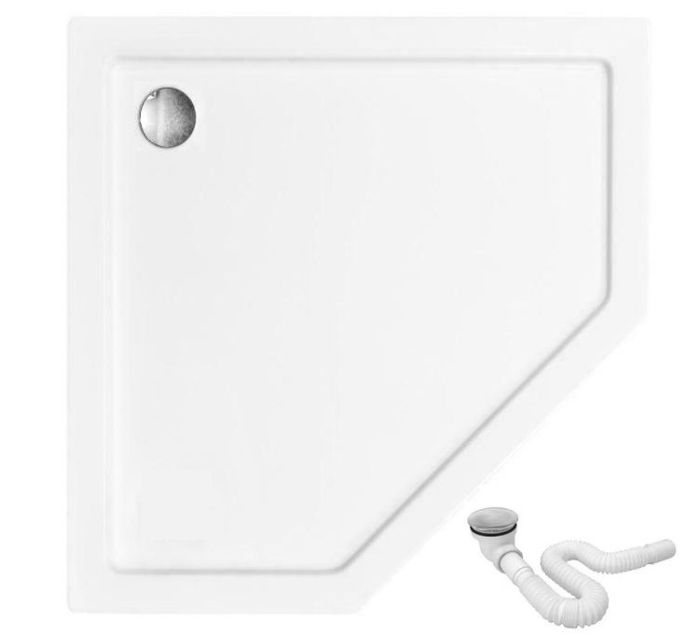 Душевой поддон Rea Diamond 80x80х5 белый