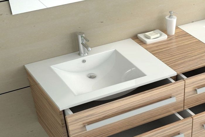 Раковина врезная Rea Dafne 715х465х170 белый