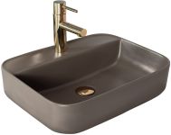 Раковина накладная Rea Martina 510х405х130 серый