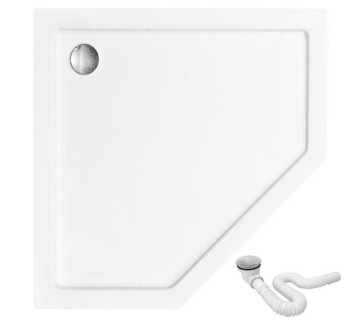 Душевая кабина Rea Hex 80x80 R/L черный + Душевой поддон 80x80