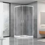 Душевая кабина Dusel А-511, 100х100х190, дверь раздвижная, стекло прозрачное