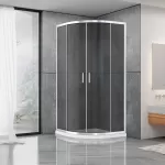 Душевая кабина Dusel А-511, 100х100х190, дверь раздвижная, тонированное стекло