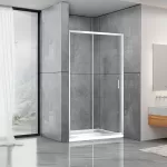 Душові двері Dusel FА-512 розсувні, скло прозоре, 160х190
