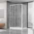 Душевая кабина Dusel А-515, 120х80х190, дверь раздвижная, стекло прозрачное