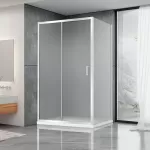 Душова кабіна Dusel А-515, 120х90х190, двері розсувні, матове скло
