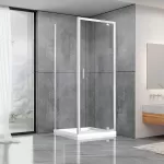 Душевая кабина Dusel А-516, 100х100х190, дверь распашная, стекло прозрачное