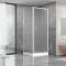 Душова кабіна Dusel А-516,100х100х190, двері розпашні, матове скло