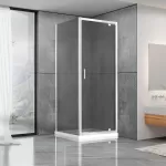 Душова кабіна Dusel А-516, 90х90х190, двері розпашні, тоноване скло