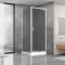 Душова кабіна Dusel А-516, 100х100х190, двері розпашні, тоноване скло