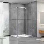 Душова кабіна Dusel А-1106, 120х90х190, двері розпашні , прозоре скло
