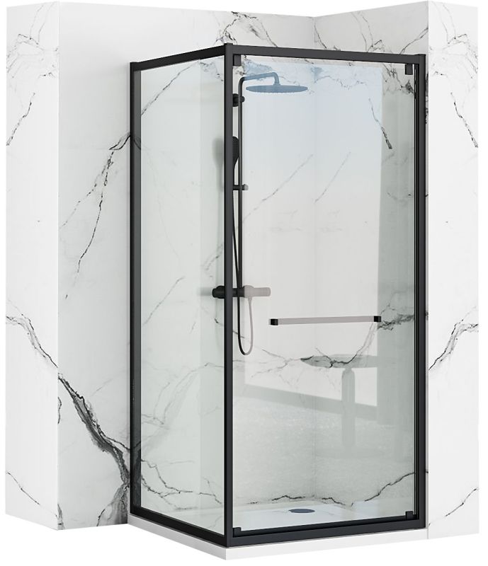 Душевая кабина Rea Space In 90x90 R/L черный