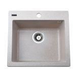 Мийка гранітна  Bretta New York 490х455х190  мигдаль