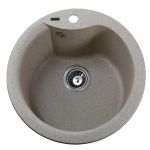 Мойка гранитная Bretta Rondo 485х215 миндаль